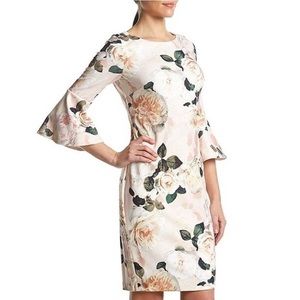 Calvin Klein Women’s Floral Print Bell Sleeve